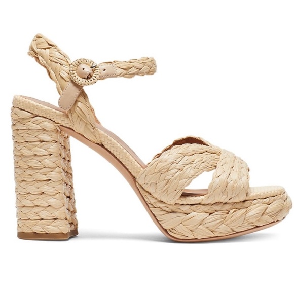 KATE SPADE Raffia Platform Sandals - Picture 2 of 2